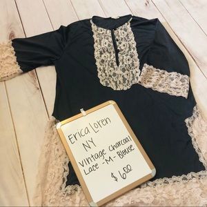 Erica Loren M Vintage Lace Top